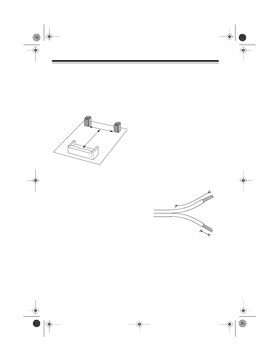 Speaker placement, Connections | Optimus PRO LX8 User Manual | Page 2 / 4