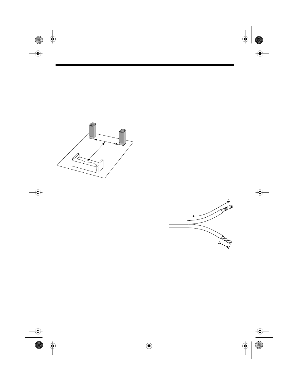Speaker placement, Connections | Optimus PRO LX10 User Manual | Page 2 / 4