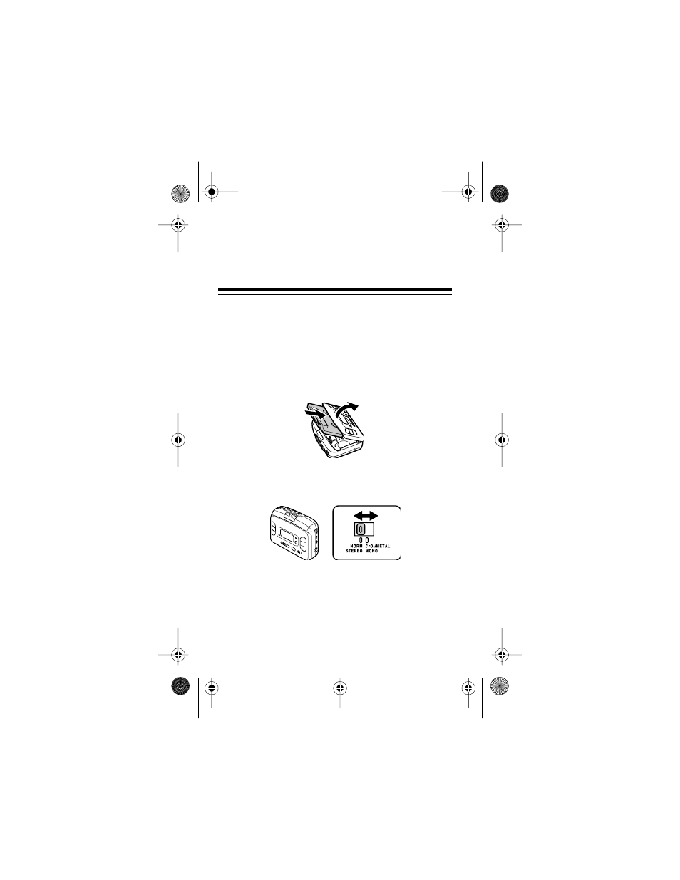 Using the cassette player, Playing a tape | Optimus SCP-87 User Manual | Page 26 / 38
