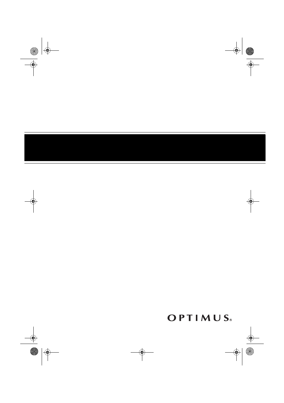 Optimus CR-315 User Manual | 8 pages