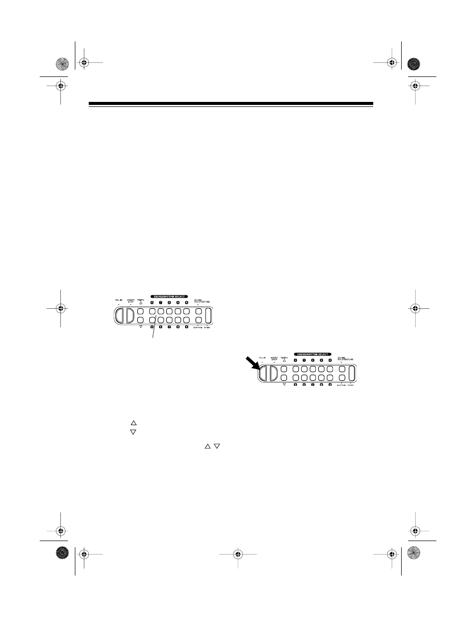 Selecting/playing an auto- rhythm, Using fill-in | Optimus CONCERTMATE 690 42-4035 User Manual | Page 12 / 24