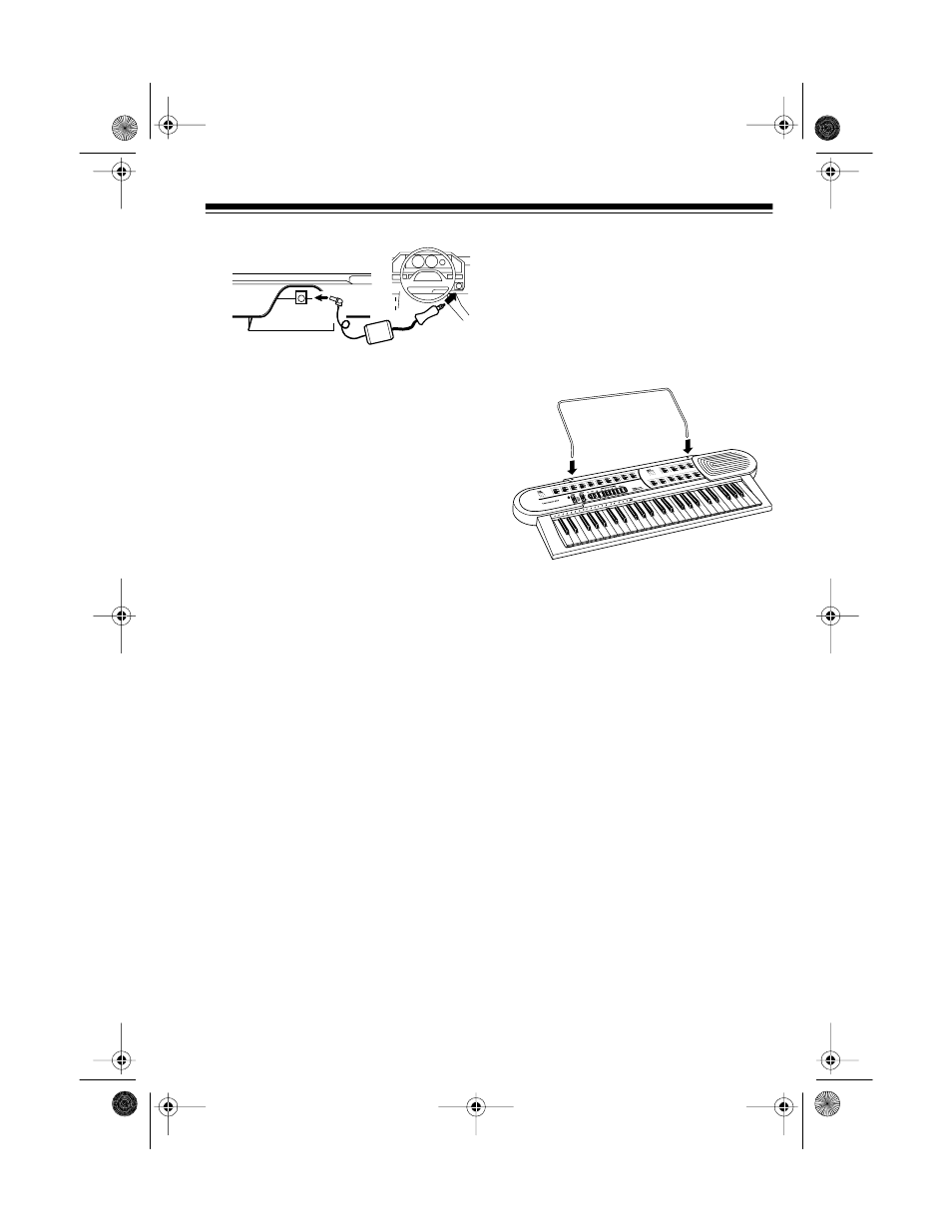 Using the sheet music stand | Optimus CONCERTMATE 690 42-4035 User Manual | Page 7 / 24