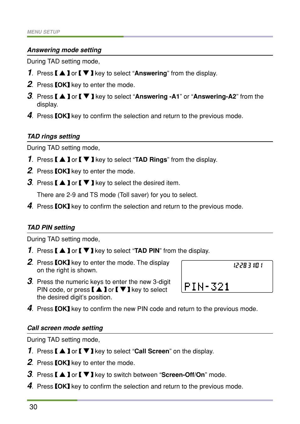 Oricom M5500 Series User Manual | Page 32 / 52