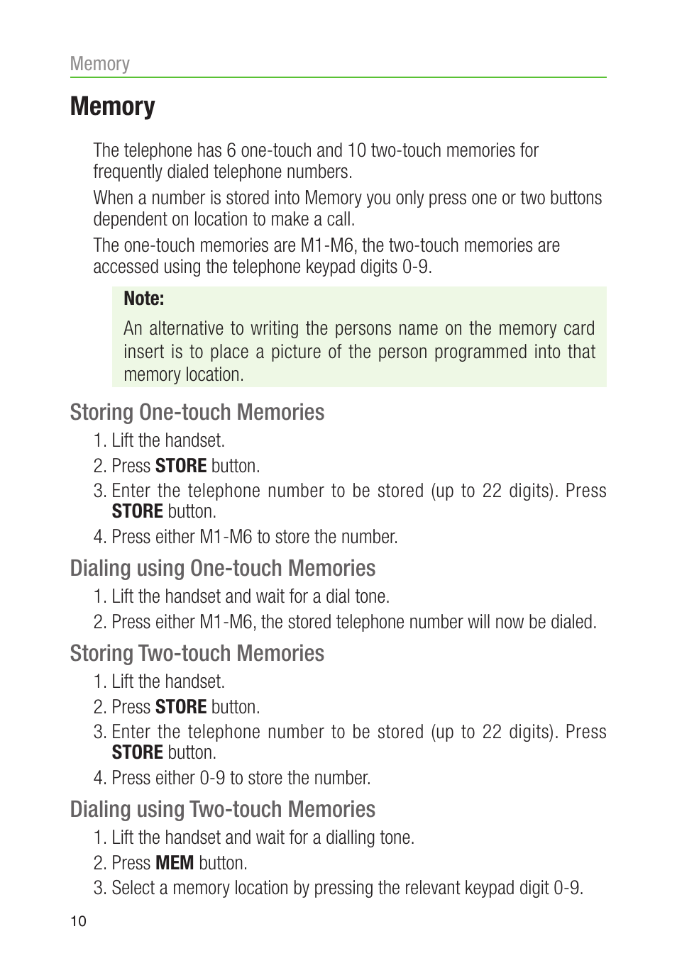 Oricom CARE80 User Manual | Page 12 / 18
