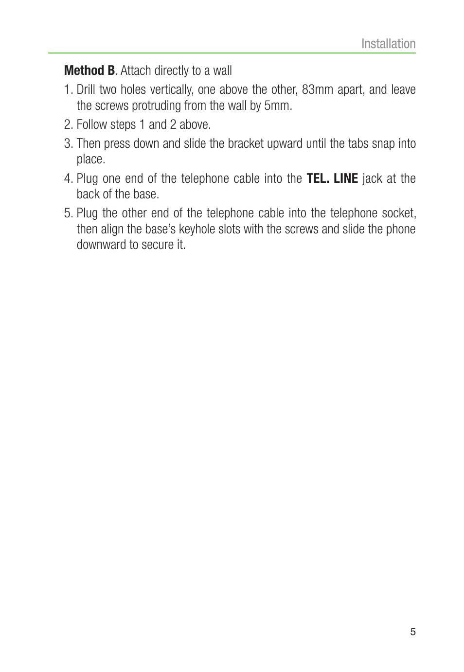 Oricom CARE80 User Manual | Page 7 / 18