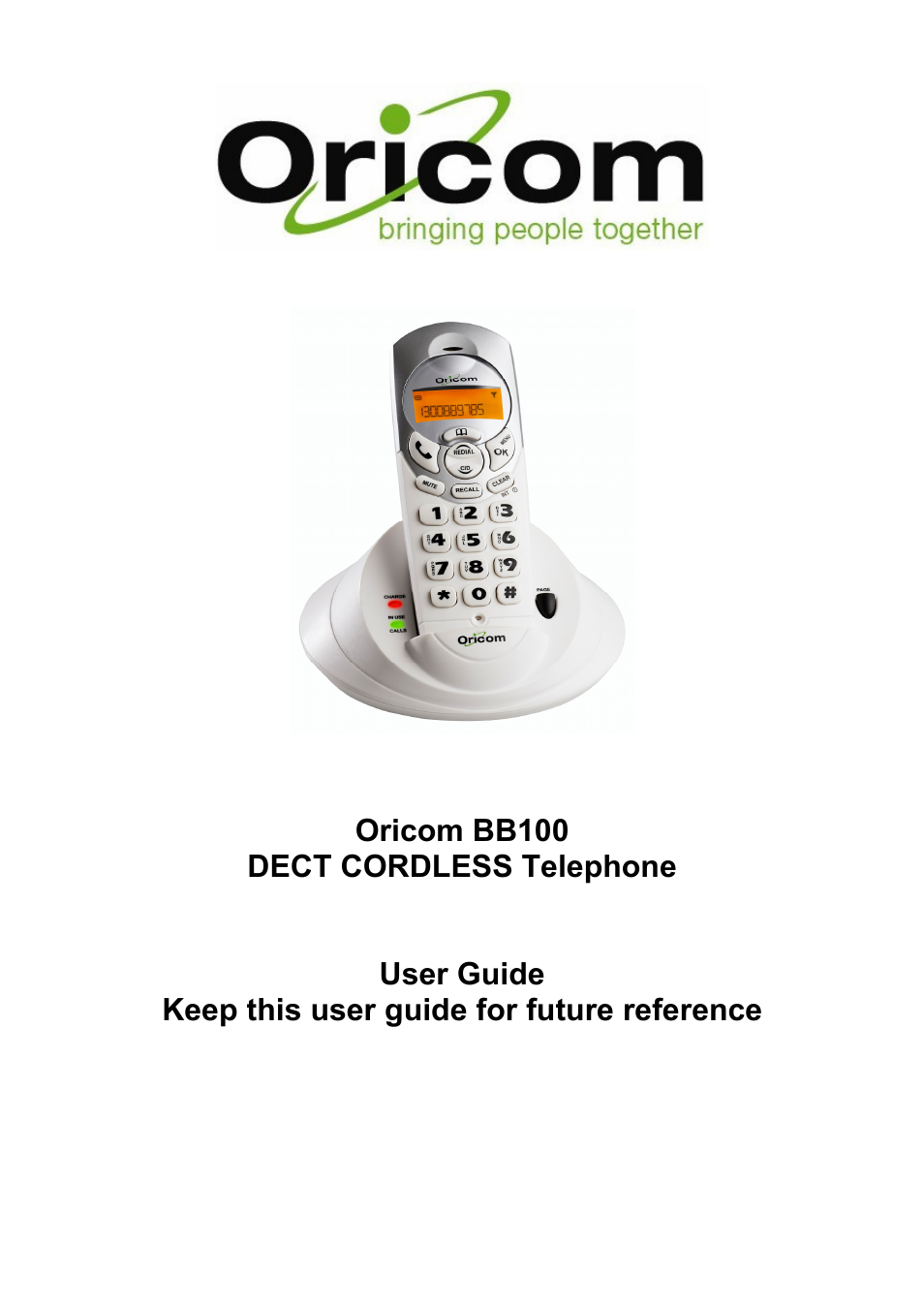 Oricom BB100 User Manual | 25 pages