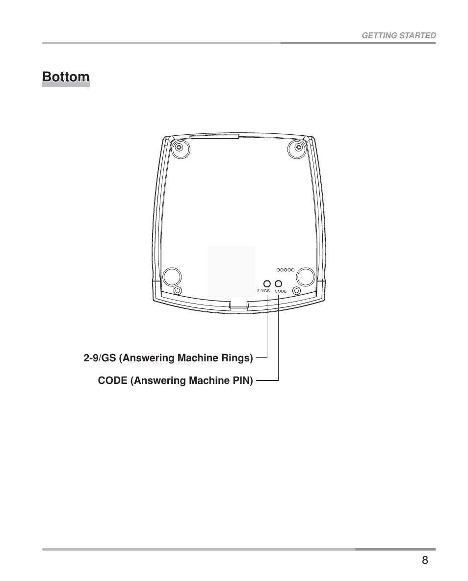Bottom | Oricom eco5100 Series User Manual | Page 11 / 44