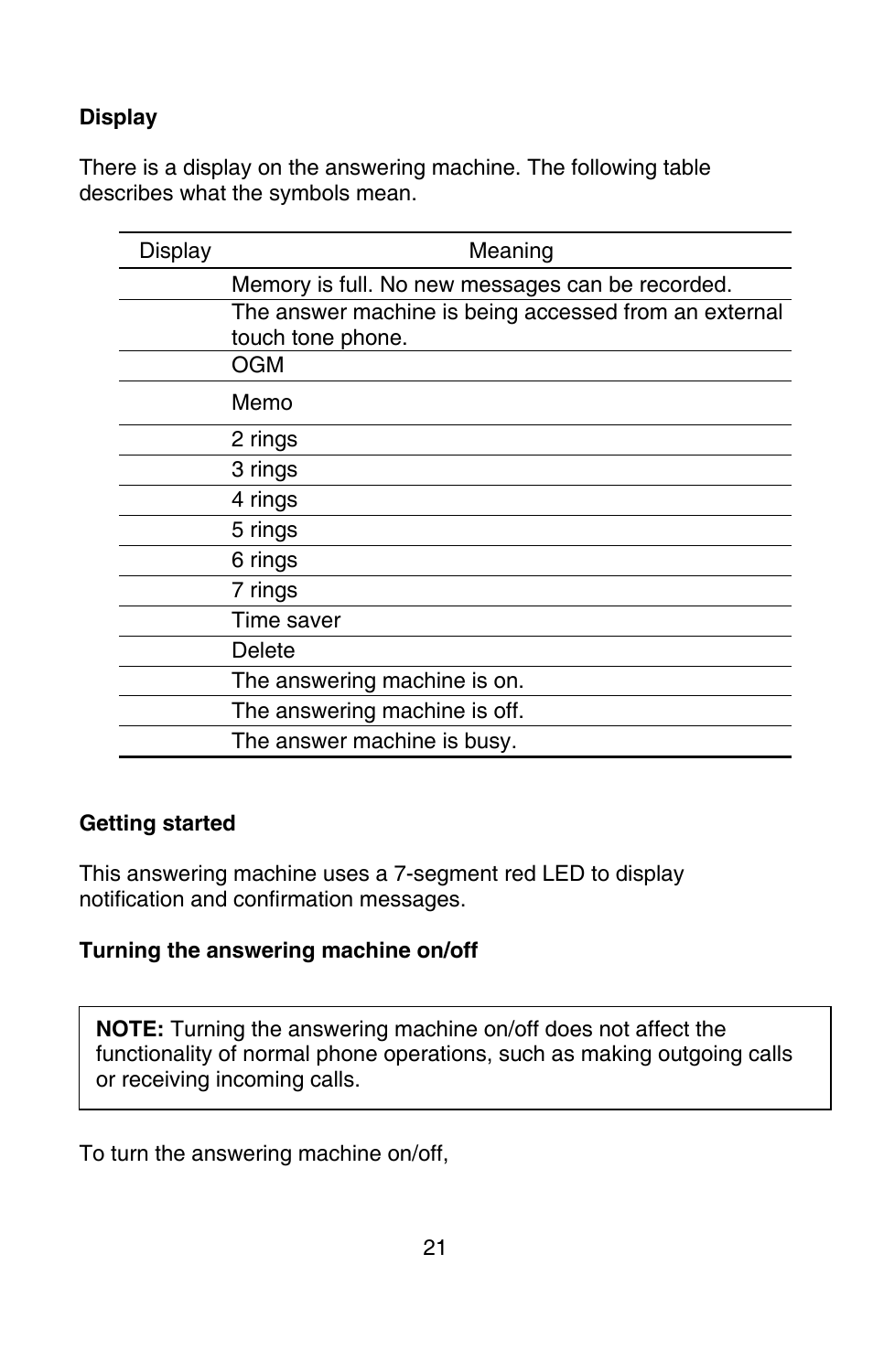 Oricom P900 User Manual | Page 21 / 35