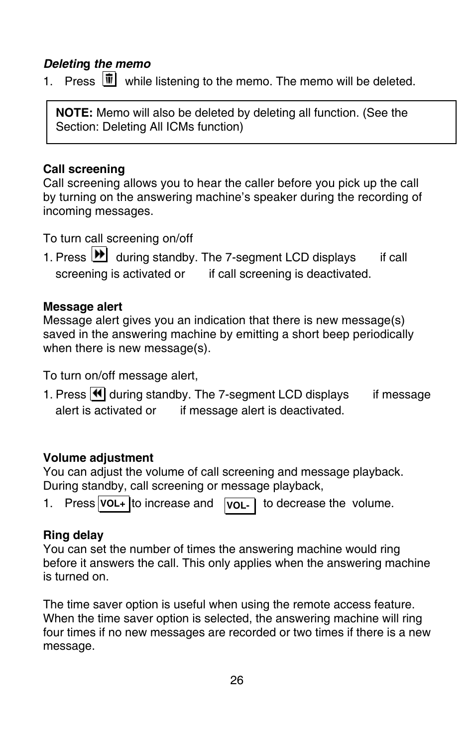 Oricom P900 User Manual | Page 26 / 35