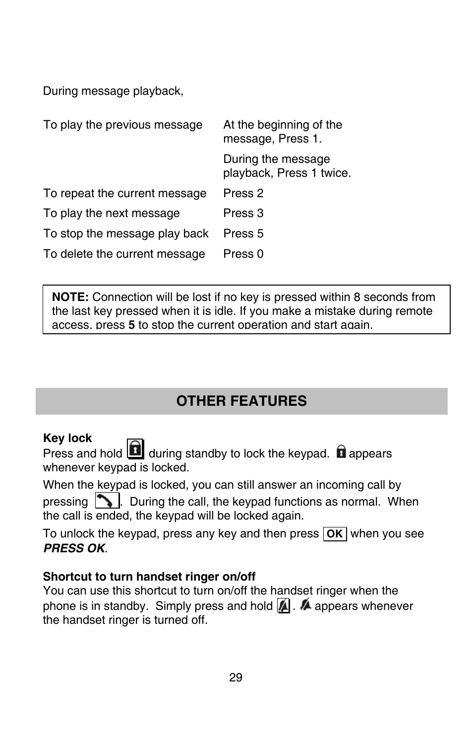 Oricom P900 User Manual | Page 29 / 35
