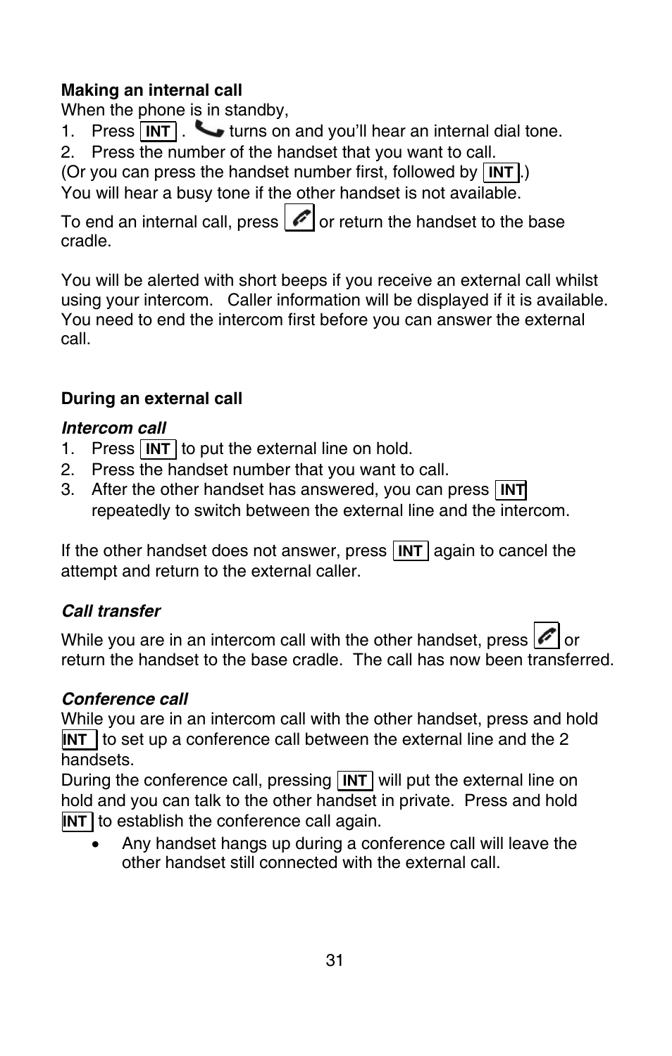 Oricom P900 User Manual | Page 31 / 35