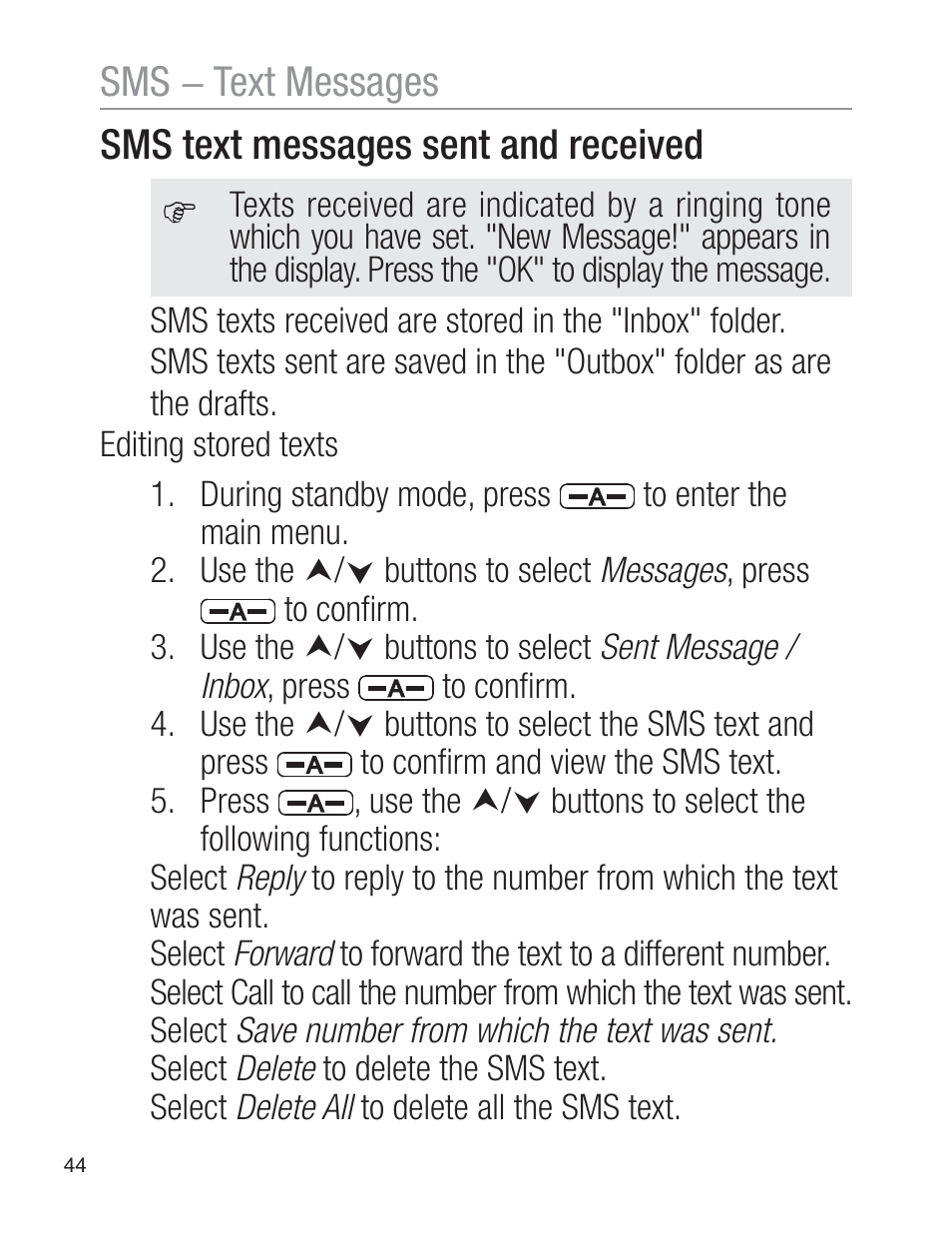 Oricom EZY120 User Manual | Page 44 / 68