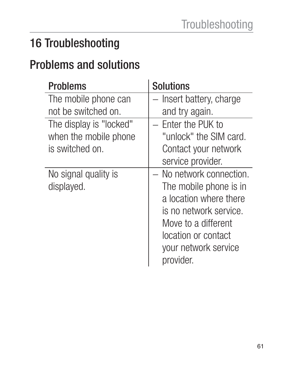 Oricom EZY120 User Manual | Page 61 / 68