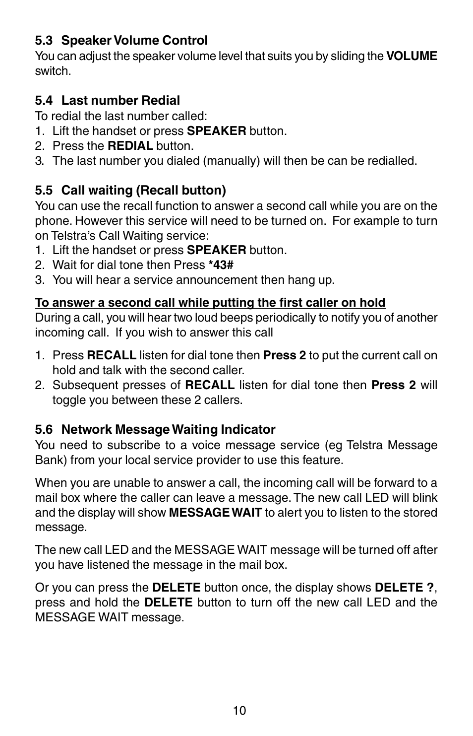 Oricom TP150 User Manual | Page 11 / 24