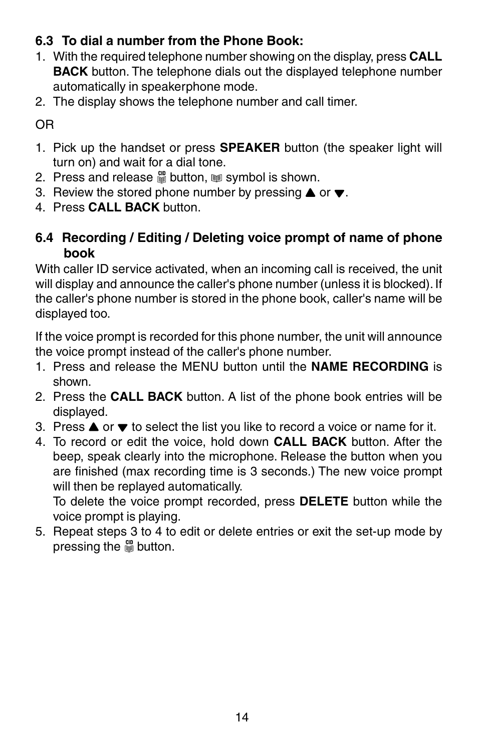 Oricom TP150 User Manual | Page 15 / 24