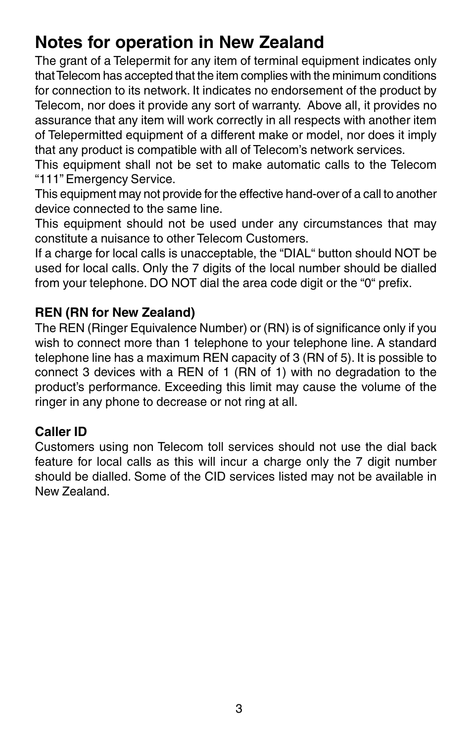 Oricom TP150 User Manual | Page 4 / 24