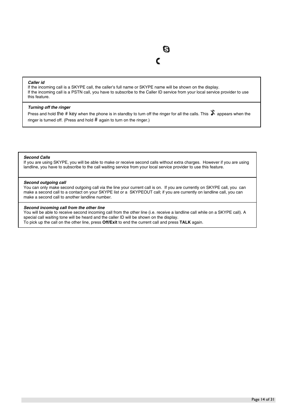 Oricom IP800 User Manual | Page 14 / 31