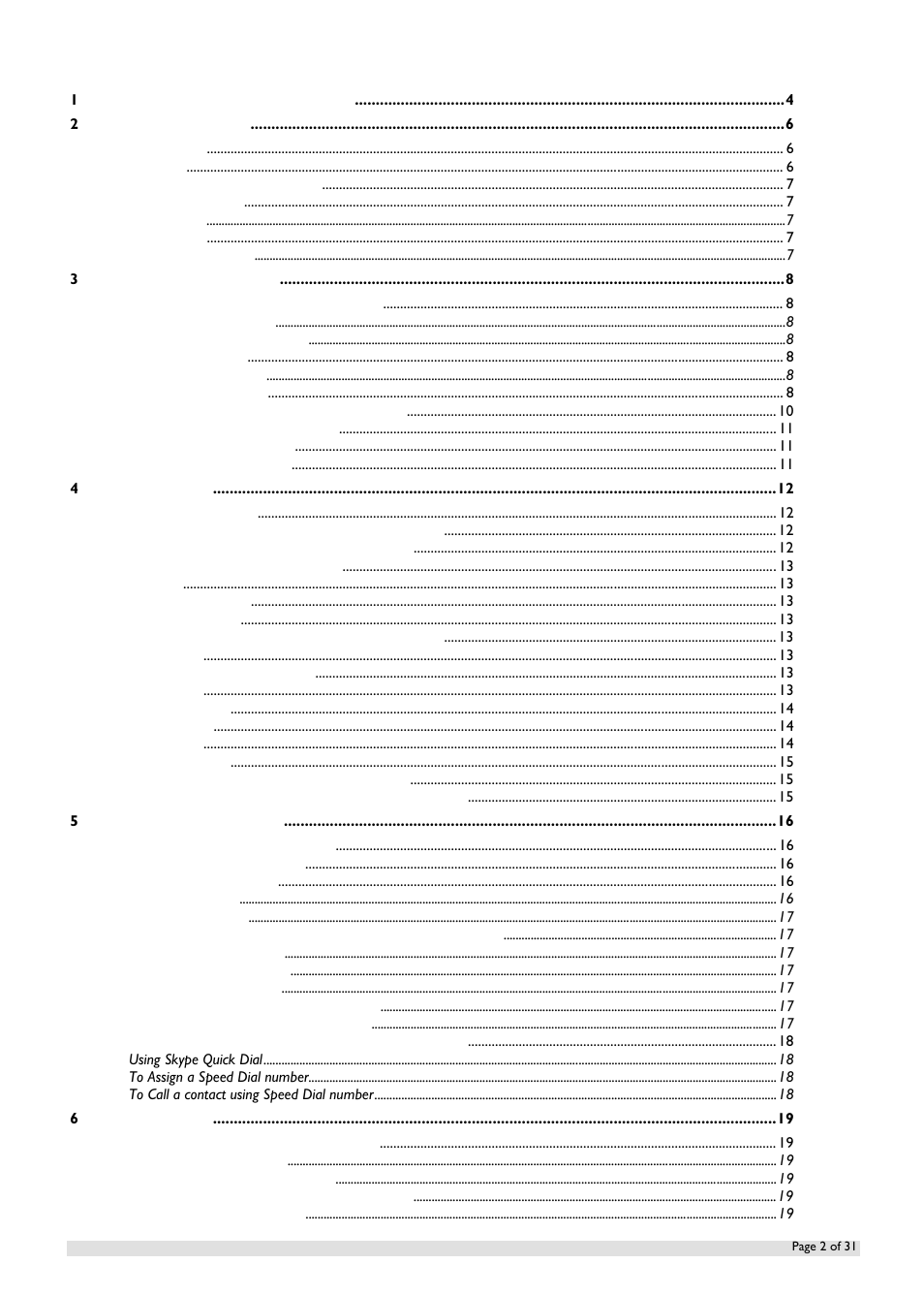 Oricom IP800 User Manual | Page 2 / 31