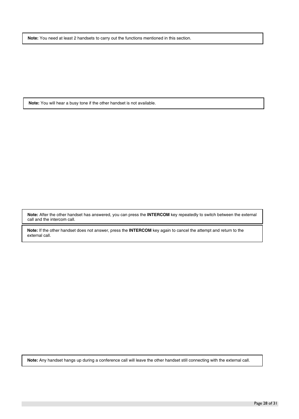 Oricom IP800 User Manual | Page 28 / 31