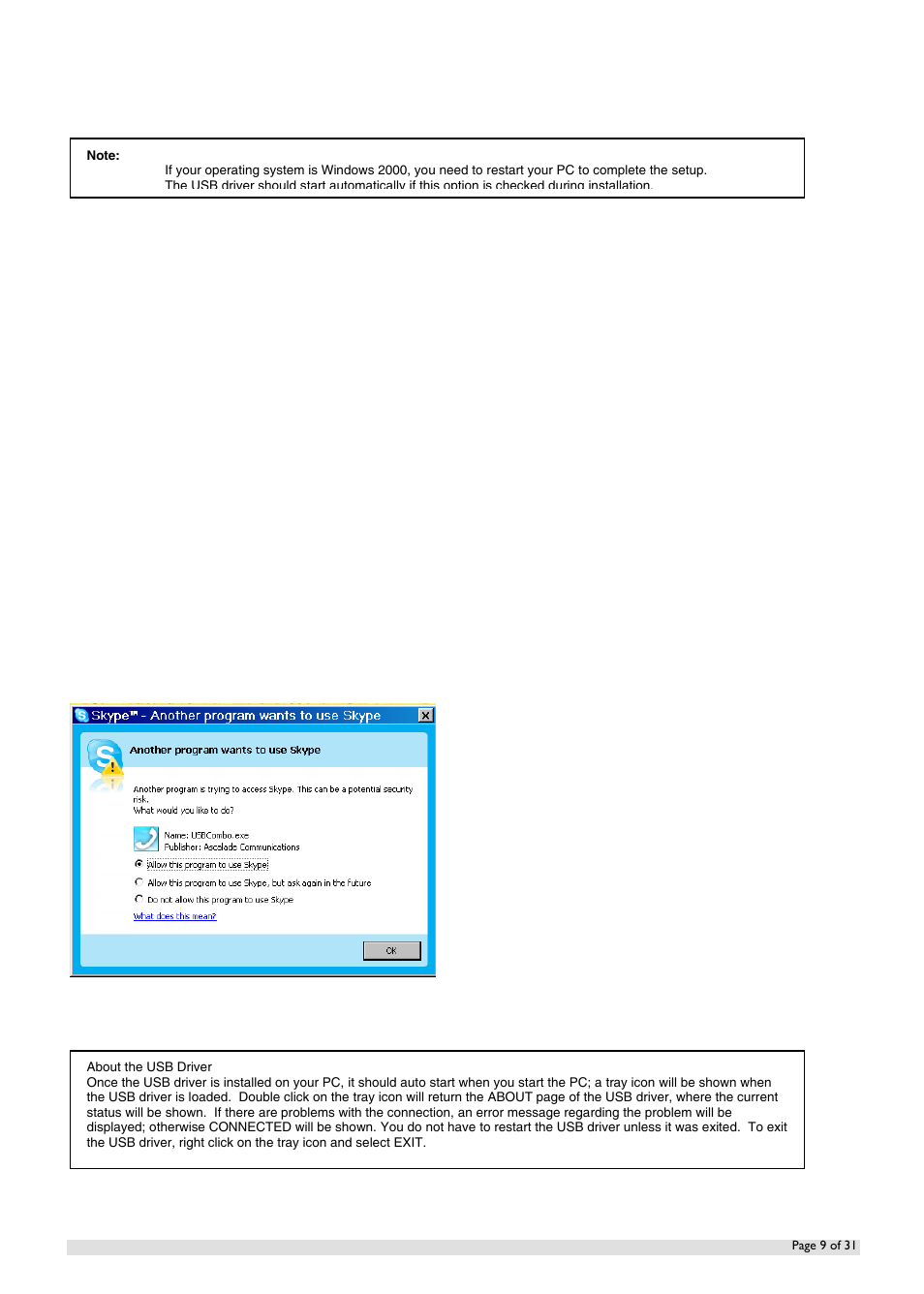 Oricom IP800 User Manual | Page 9 / 31