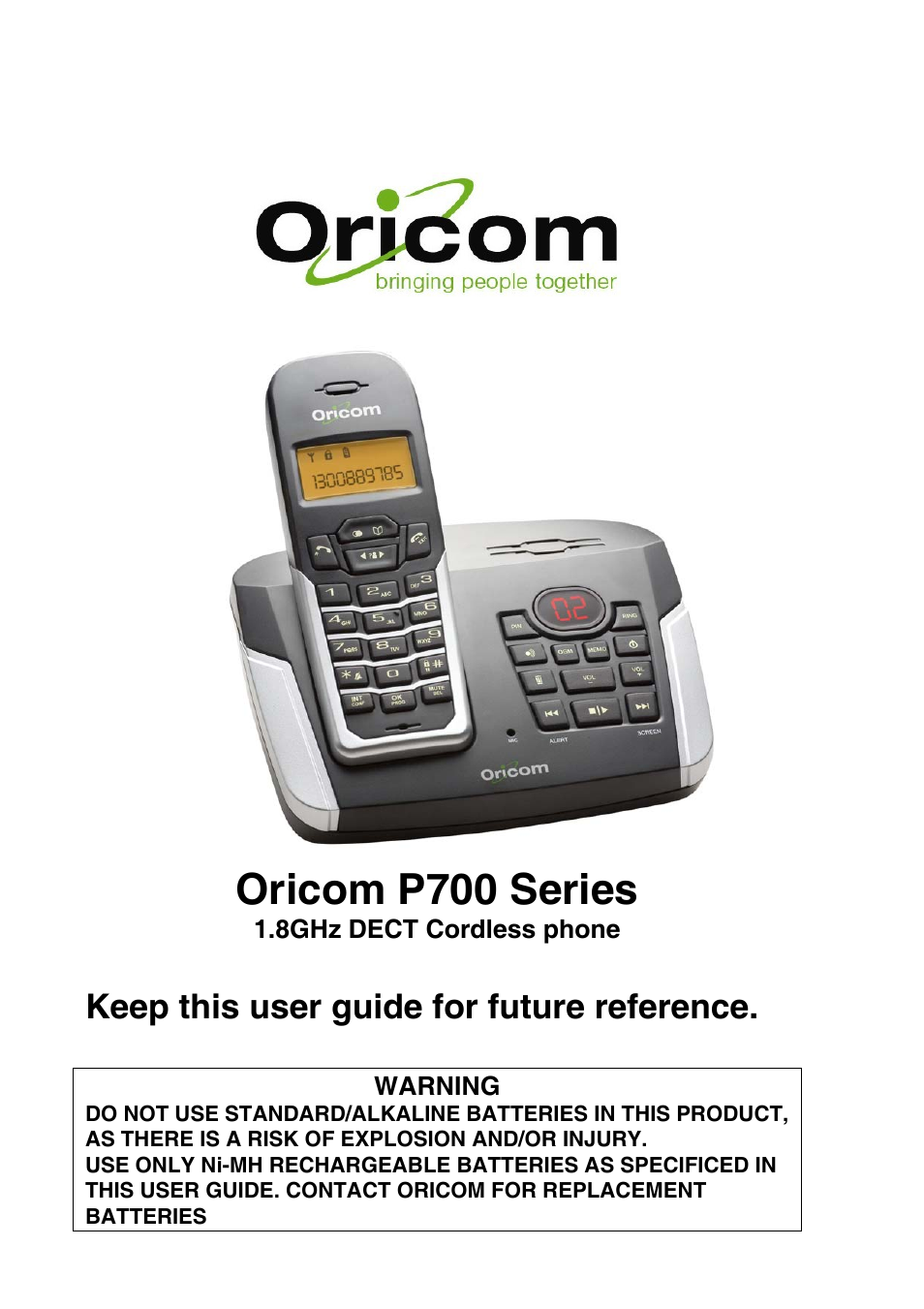 Oricom P700 User Manual | 35 pages