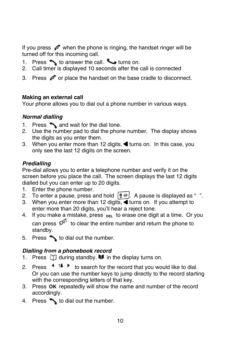 Oricom P700 User Manual | Page 10 / 35