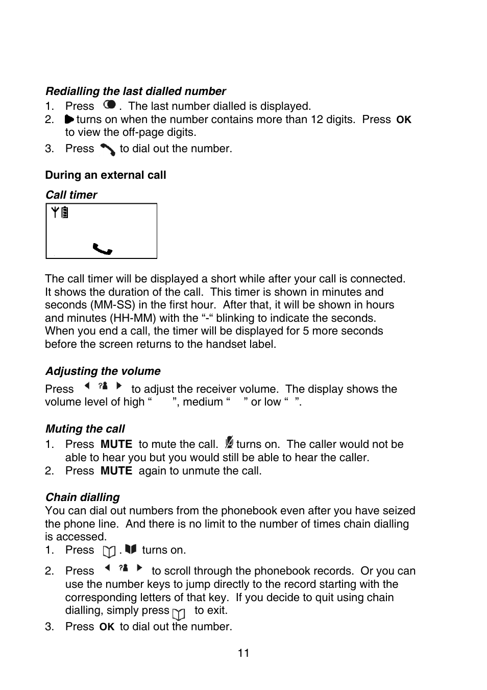 Oricom P700 User Manual | Page 11 / 35
