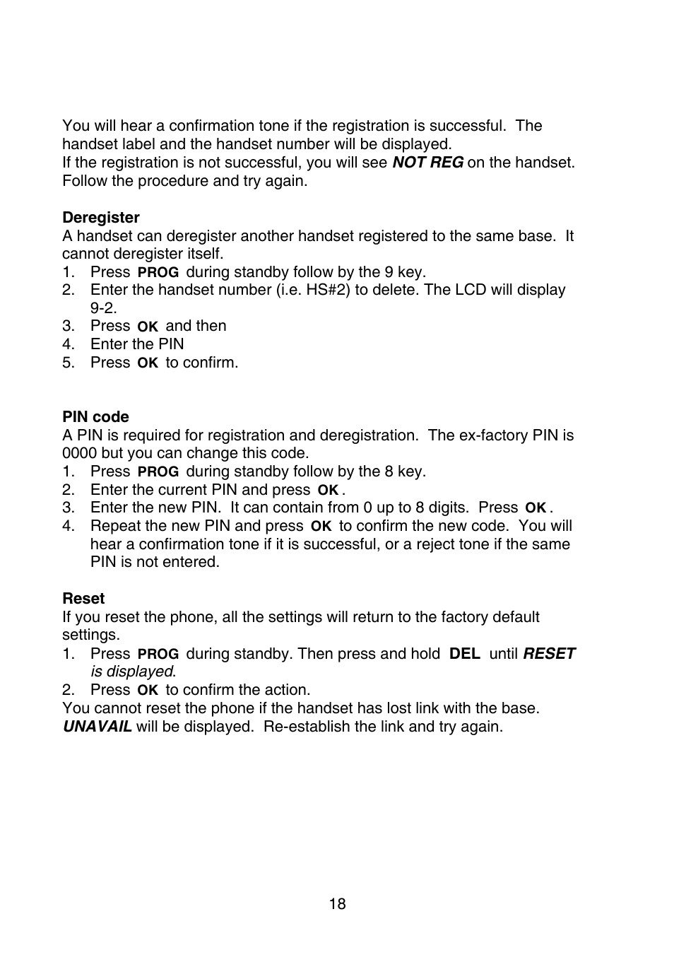 Oricom P700 User Manual | Page 18 / 35