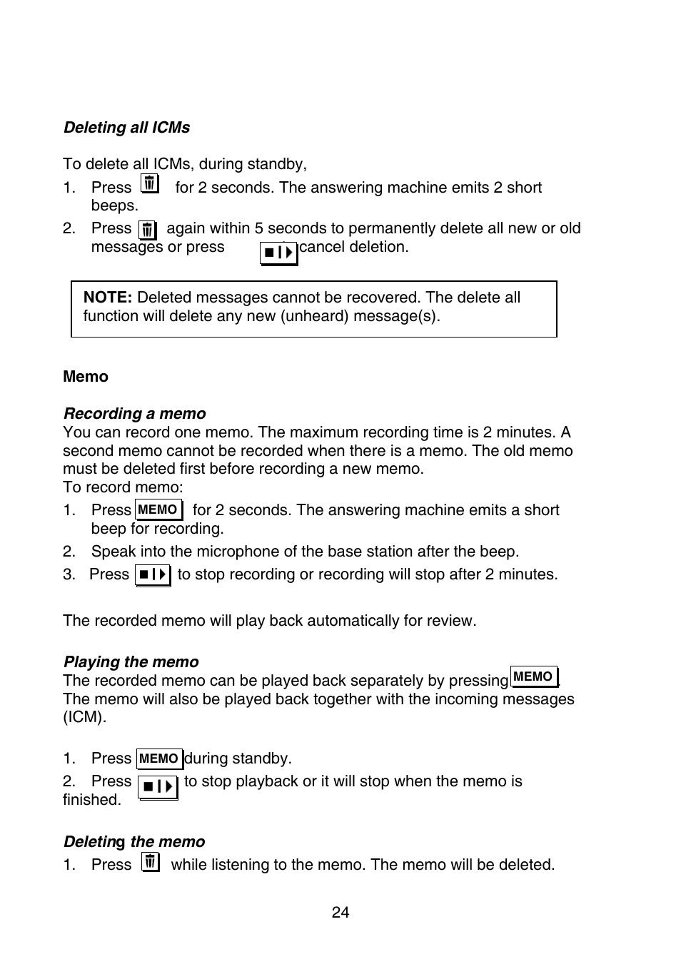 Oricom P700 User Manual | Page 24 / 35