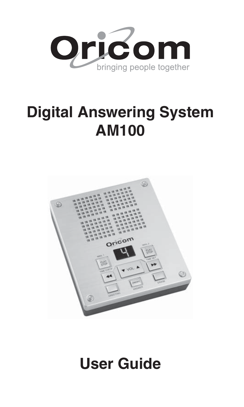 Oricom AM100 User Manual | 14 pages