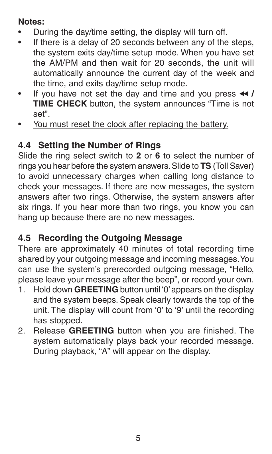 Oricom AM100 User Manual | Page 6 / 14