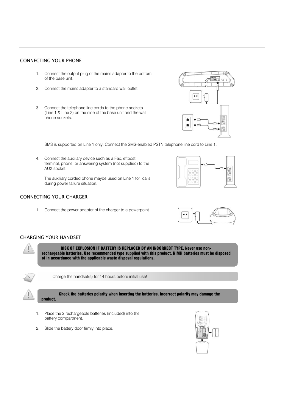 Getting started | Oricom S209 User Manual | Page 11 / 54