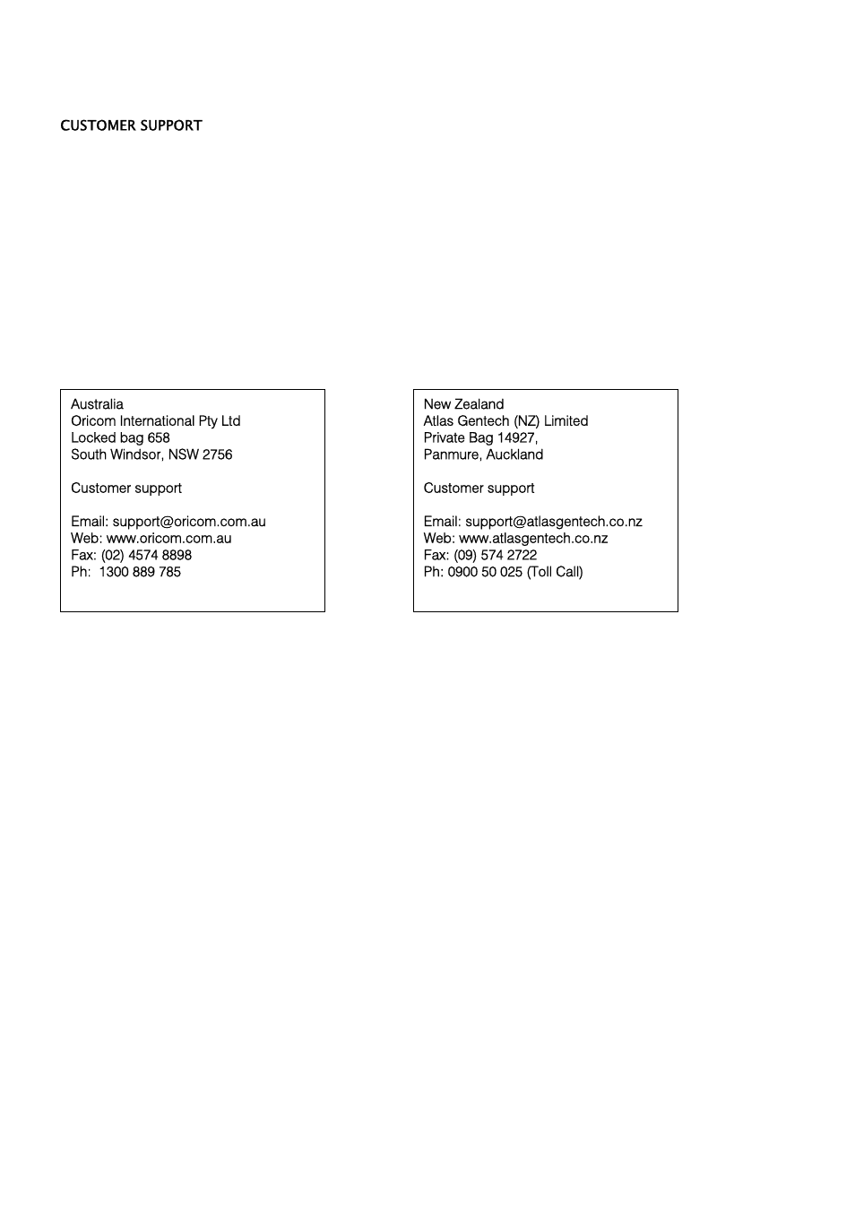 Oricom S209 User Manual | Page 54 / 54