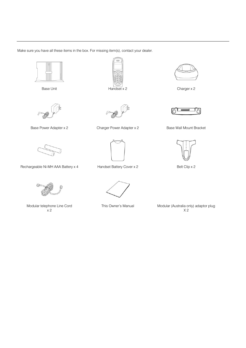 What’s in the box | Oricom S209 User Manual | Page 6 / 54