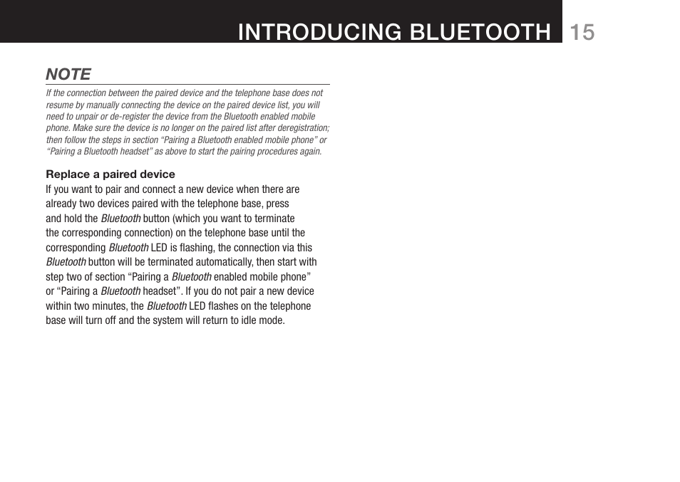 Introducing bluetooth | Oricom DECT BT9500 User Manual | Page 17 / 44