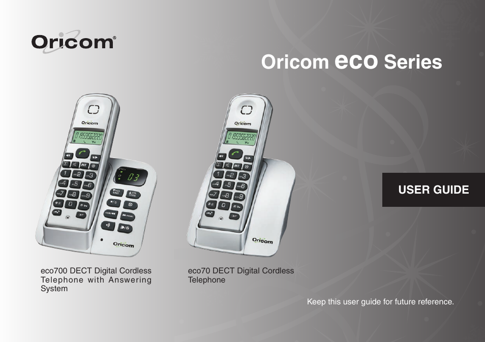 Oricom ECO70 User Manual | 36 pages