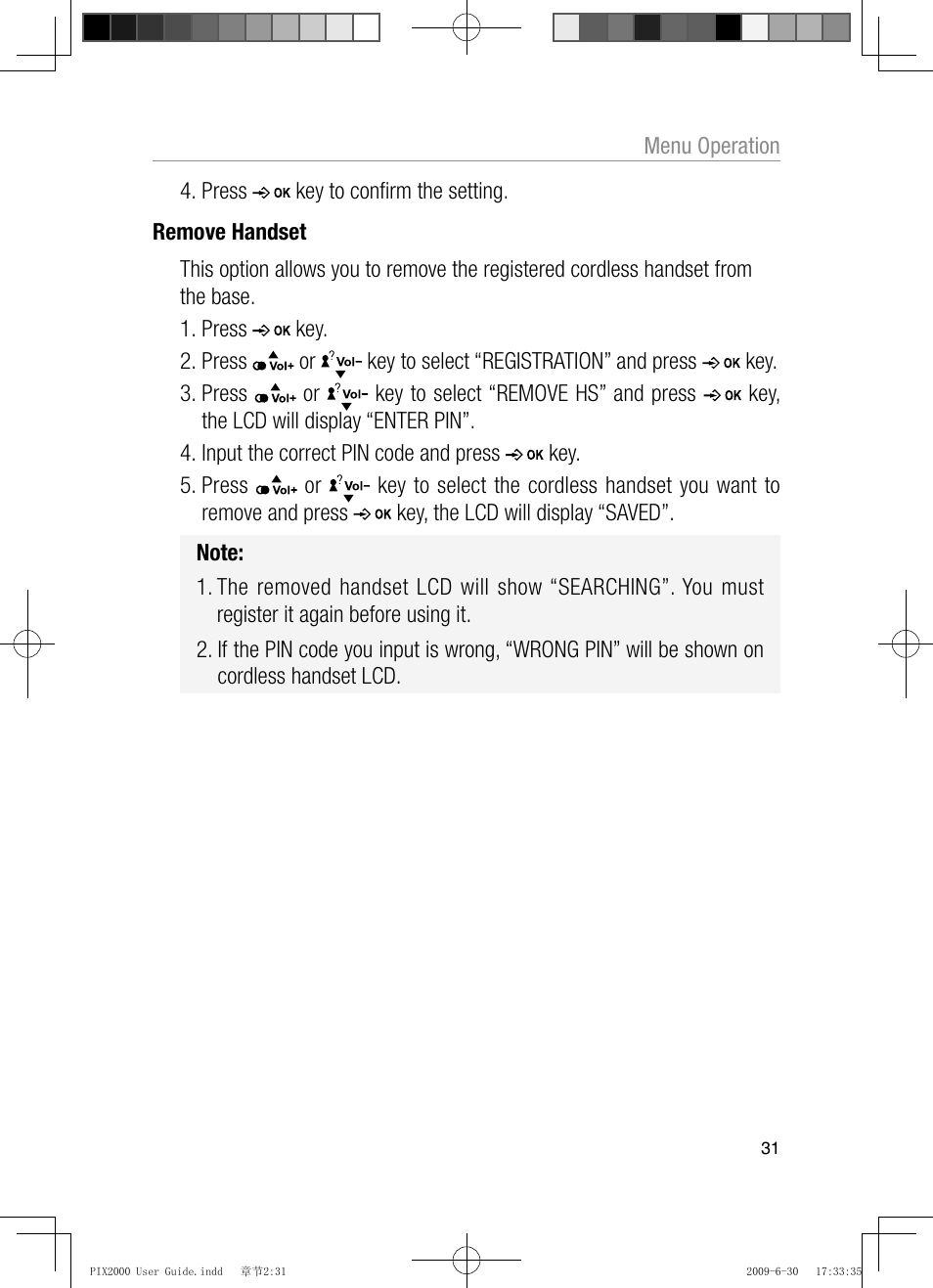 Oricom PIX2000 User Manual | Page 33 / 67