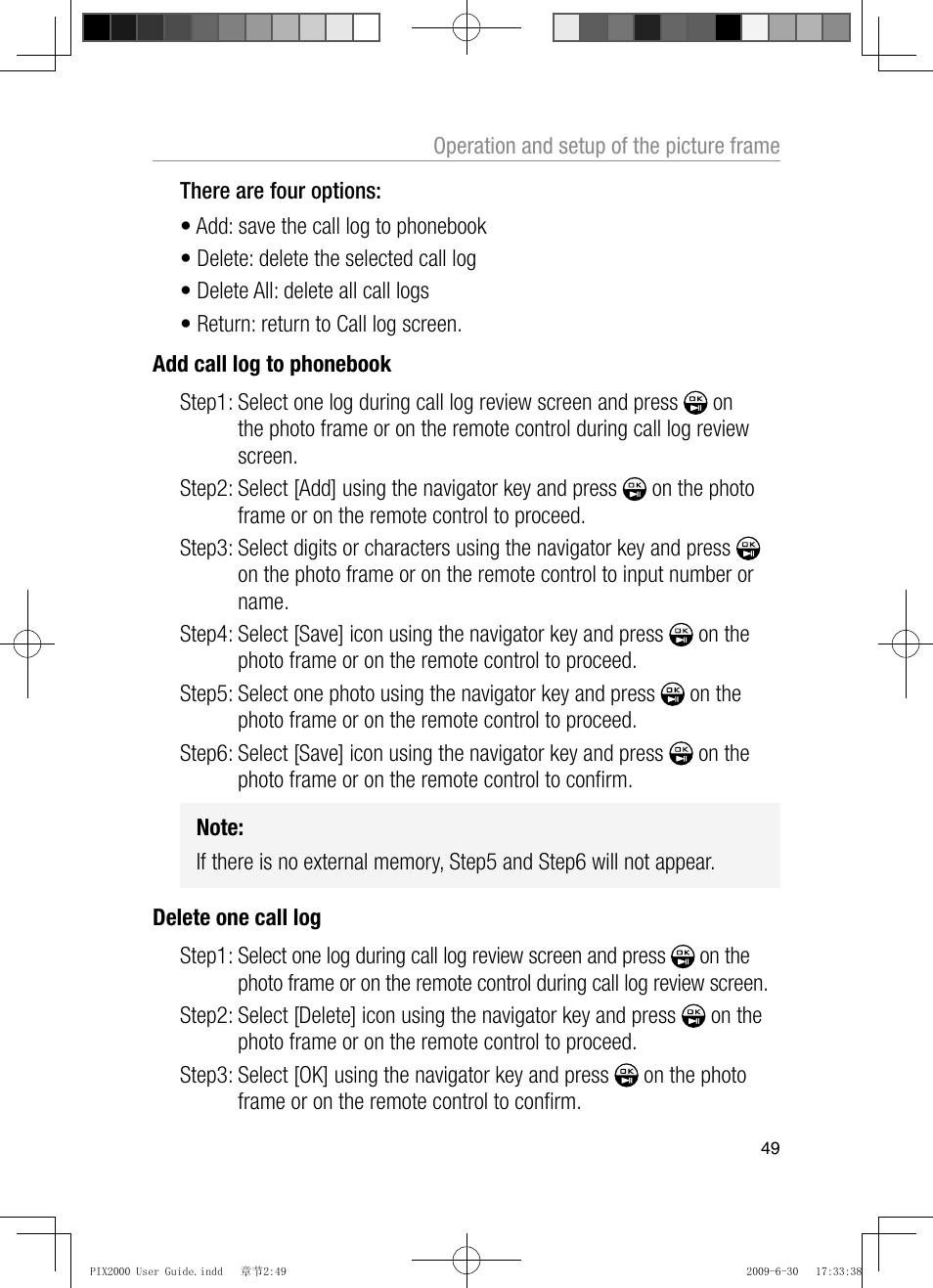 Oricom PIX2000 User Manual | Page 51 / 67