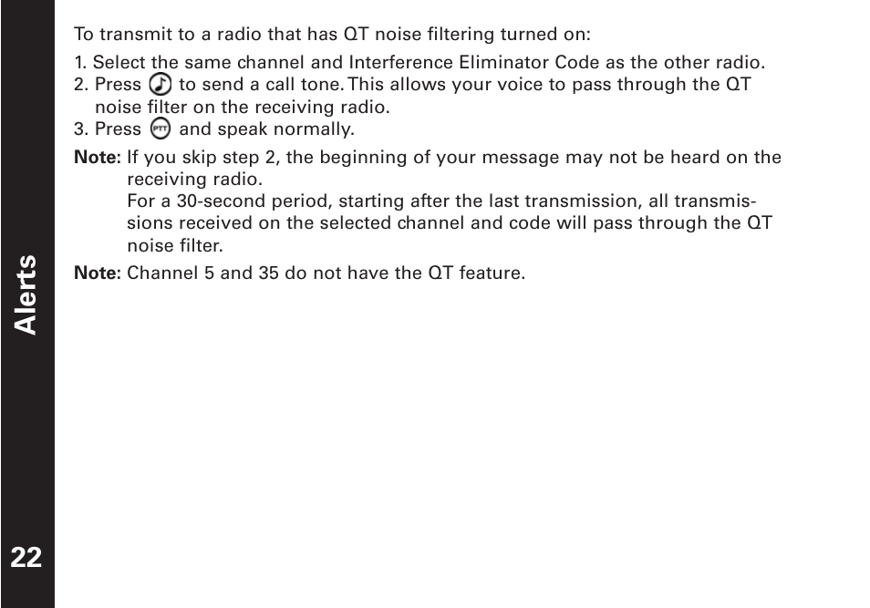 Oricom Talkabout T5509 User Manual | Page 13 / 17