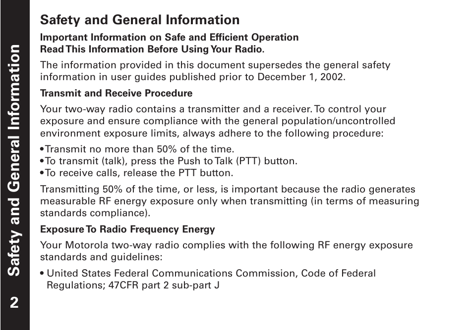 Oricom Talkabout T5509 User Manual | Page 3 / 17