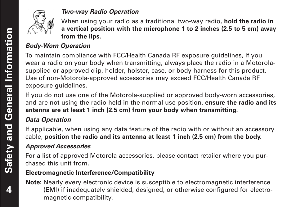 Oricom Talkabout T5509 User Manual | Page 4 / 17