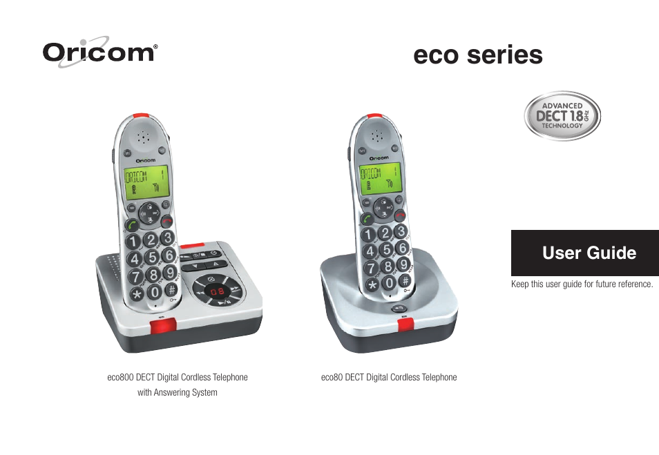 Oricom ECO80 User Manual | 36 pages