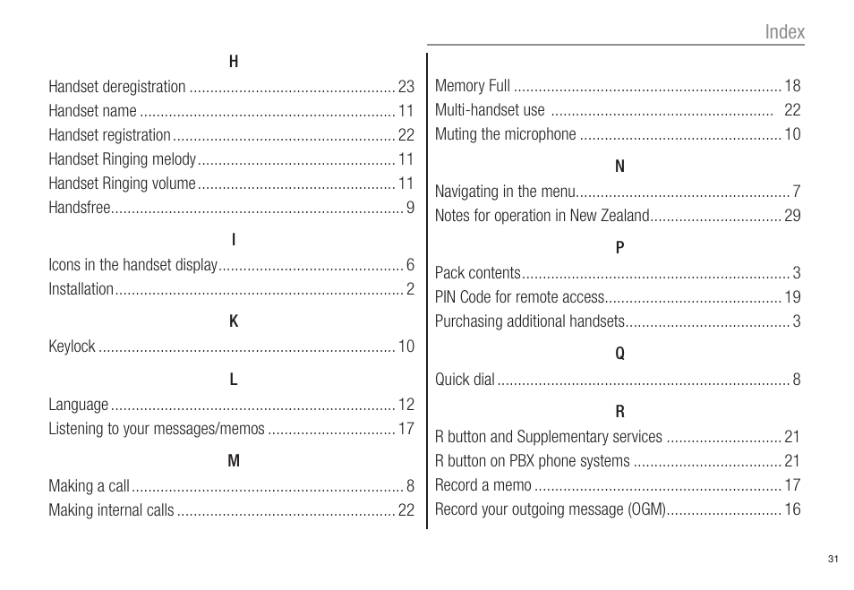 Oricom ECO80 User Manual | Page 33 / 36
