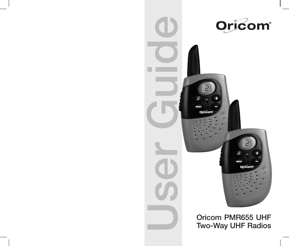 Oricom PMR655 User Manual | 10 pages