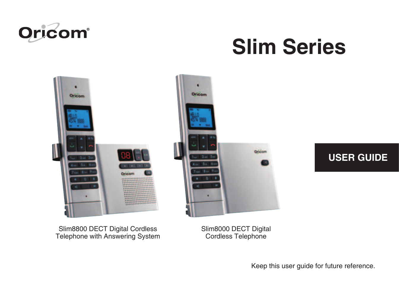 Oricom 8000 User Manual | 44 pages