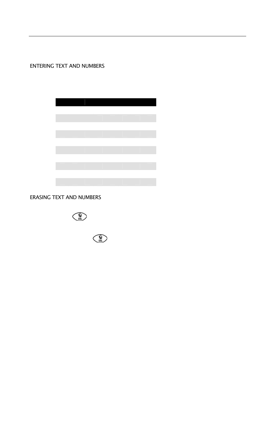 Text and numbers | Oricom ECO600 User Manual | Page 13 / 24