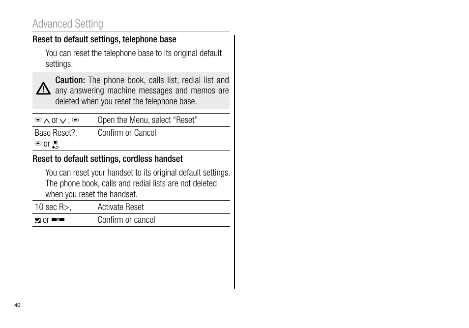 Advanced setting | Oricom Pro900 User Manual | Page 42 / 52