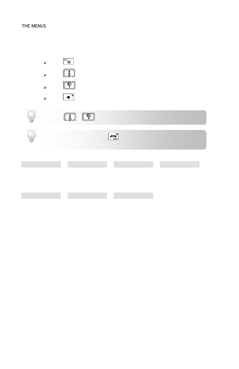 About your phone, Browsing the menus, Taking a glance at the menus | Oricom ECO3400 User Manual | Page 8 / 31