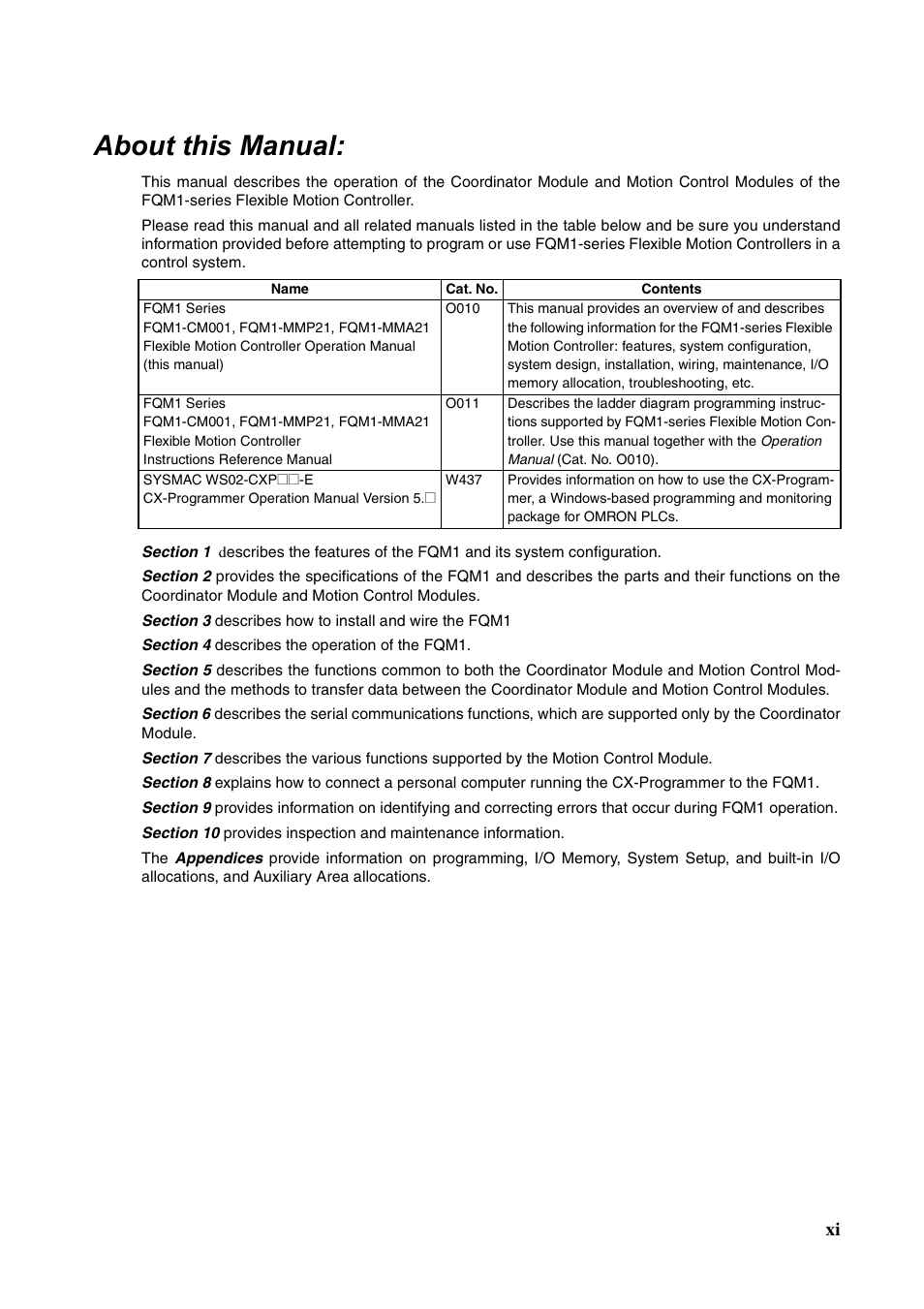 About this manual | Omron HOME SECURITY SYSTEM - MOTION SENSOR FQM1-MMA21 User Manual | Page 10 / 414