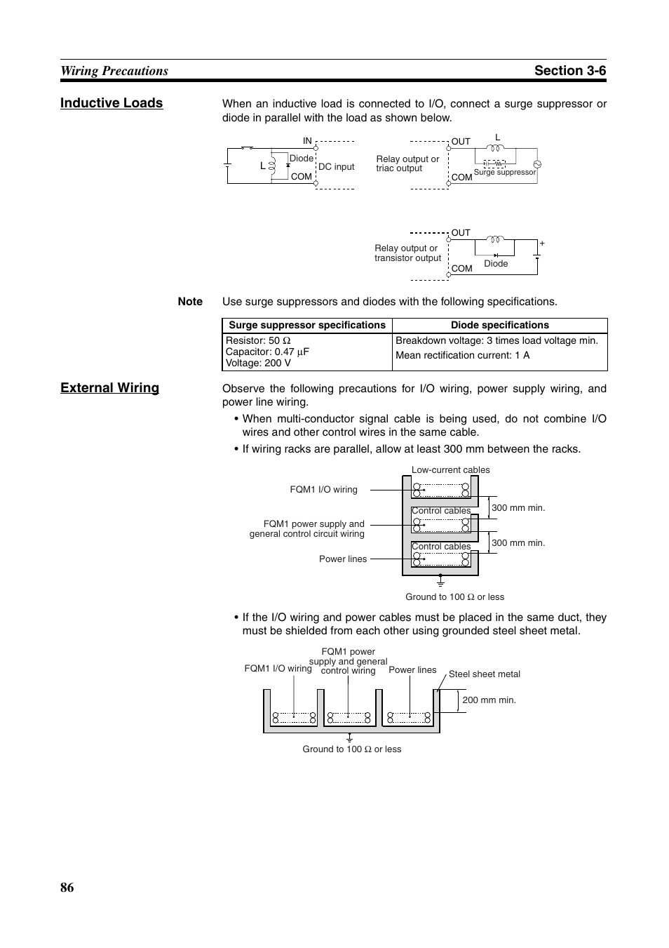 External wiring | Omron HOME SECURITY SYSTEM - MOTION SENSOR FQM1-MMA21 User Manual | Page 109 / 414